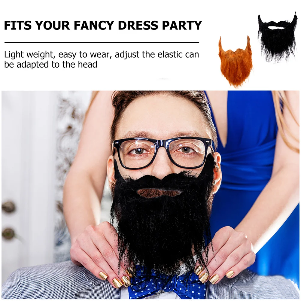 

4pcs Fake Props Funny Party False Mustache Vivid Costume Accessory For Dress Funny Party Mustache Props Up Games Cosplay Events
