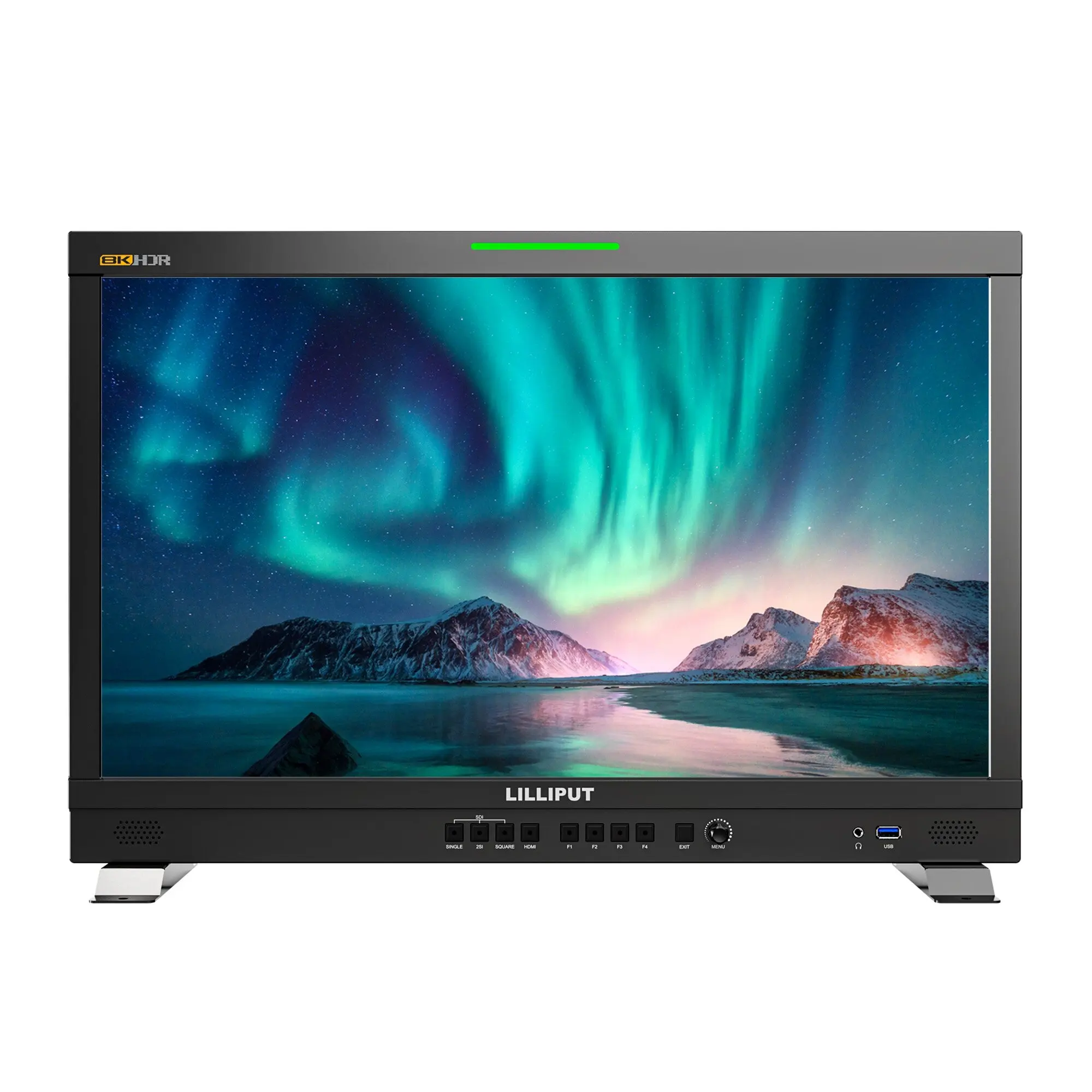 23.8 inch 8K 12G-SDI Broadcast Studio Production DCI-P3 BT2020 Color Gamut With 12G-SDI,12G-SFP, HDMI 2.0 input