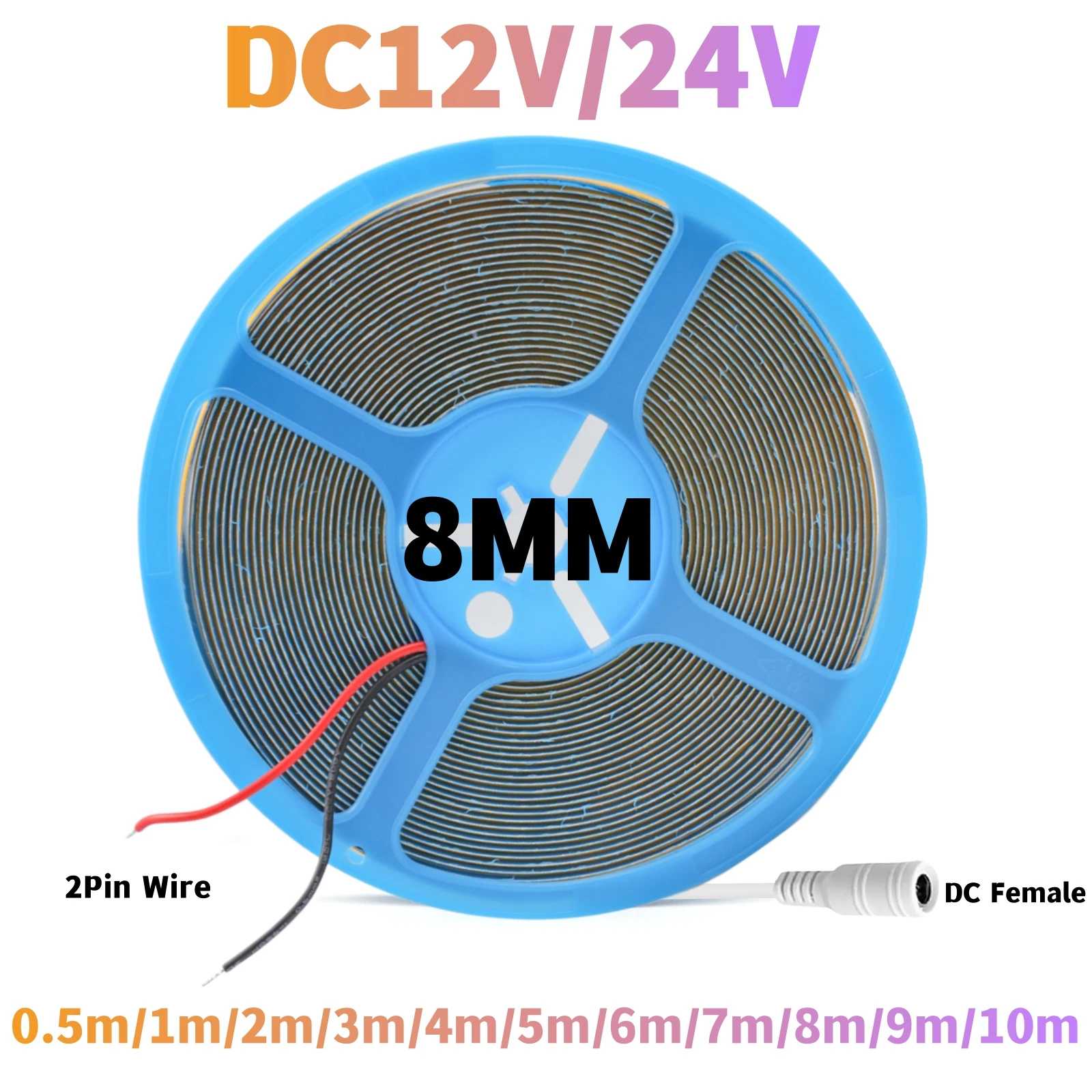 320 480 LEDs/M FCOB Strip Light 12V 24V 3000 4000K 6500K RA90 Linear Dimmable Rope Lamp High Density Flexible COB Tape Ribbon