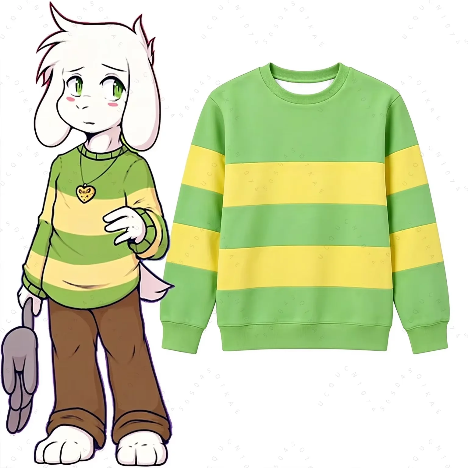 Undertale Deltarune Kris Cosplay Crewneck T-shirt Long Sleeve Loose Fashion Unisex Tshirt Casual Sportswear Women Men Beach Tops