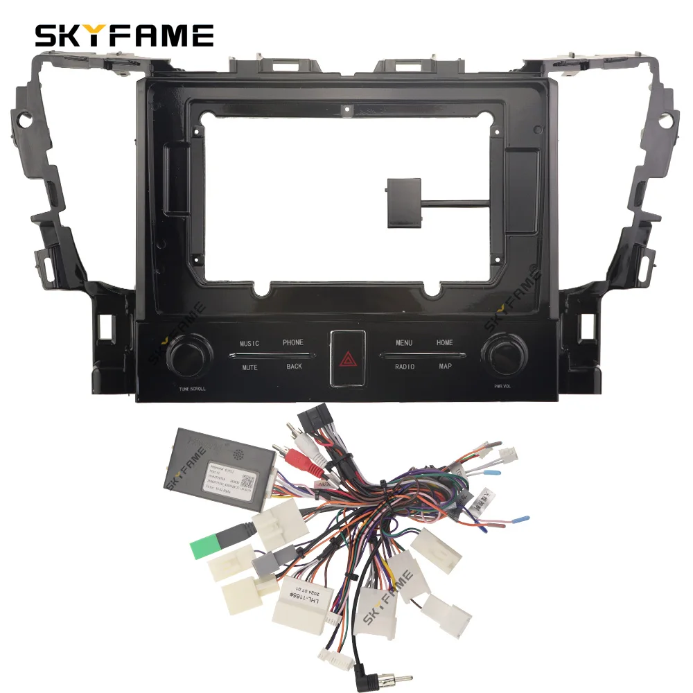SKYFAME Car Frame Fascia Adapter Canbus Box Android Radio Dash Fitting Panel Kit For Toyota Alphard 30 Serices Vellfire