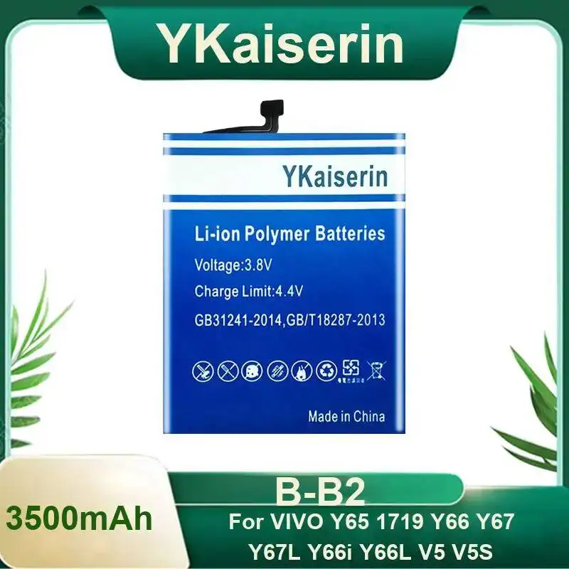

Mobile Phone Battery Reliable Replacement For Vivo Y65 1719 Y66 Y67 Y67L Y66i Y66L V5 V5S 3500Mah B-B2