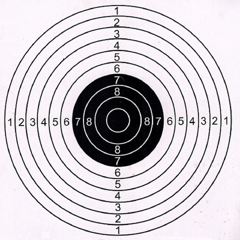 100 sztuk polowanie strzelanie cel treningowy papierowa proca pistolet karabin strzelanie cel akcesoria do ćwiczeń na świeżym powietrzu 17cm x 17cm