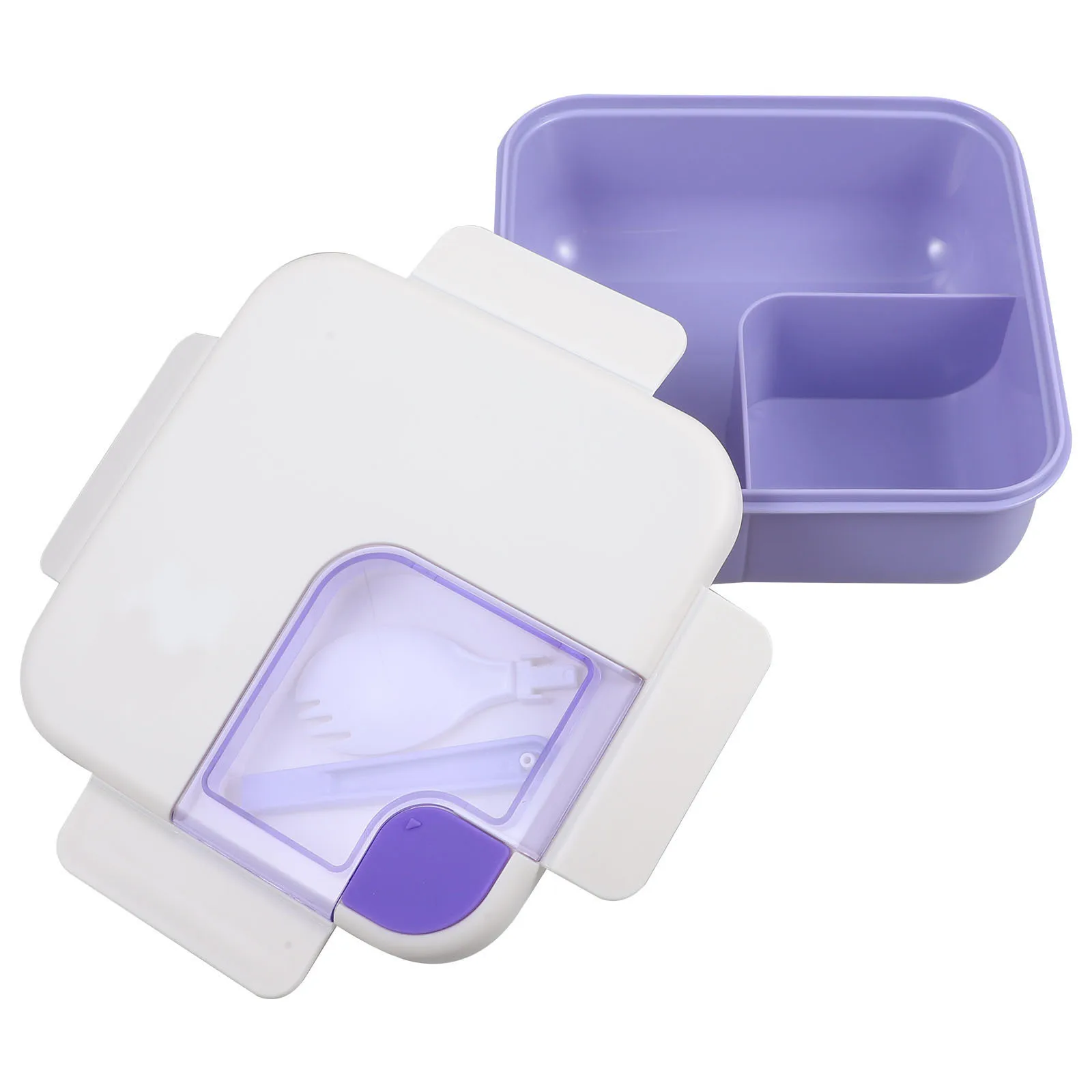 

Portable Bento Box Microwavable Lunch Container For Adults Compartment Food Storage Lightweight Pp Silicone