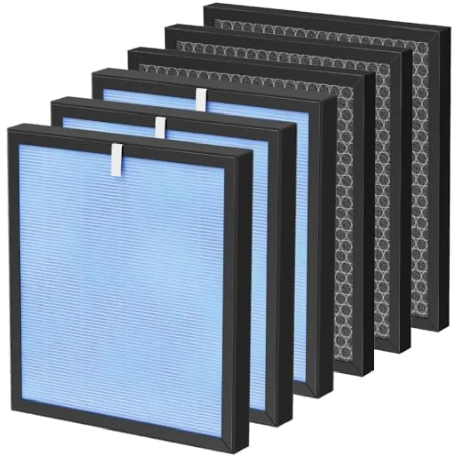 

HSP00 Filter Replacement Compatible with HATHASPACE Air Purifier Filters HSP00, 4-in- Filtration with H True Hepa and Activated