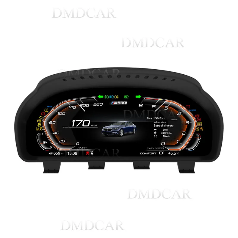 Car LCD Digital Dashboard Speedometer Panel Instrument Cluster Cock With Apple Carplay For BMW X6 E71 2006-2013