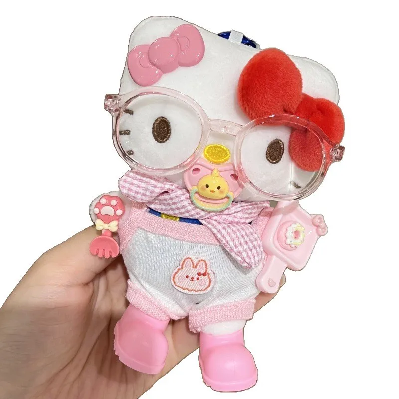 سانريو أصيلة كلاسيكية مرحبا كيتي حقيبة سحر الكرتون لطيف كيتي سلاسل المفاتيح Kawaii سوبر رائعتين ألعاب من القطيفة هدايا العيد