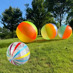 Super big 60-100cm PVC inflatable ball kid child air beach ball swimming pool outdoor giant roll ball toy sport water play