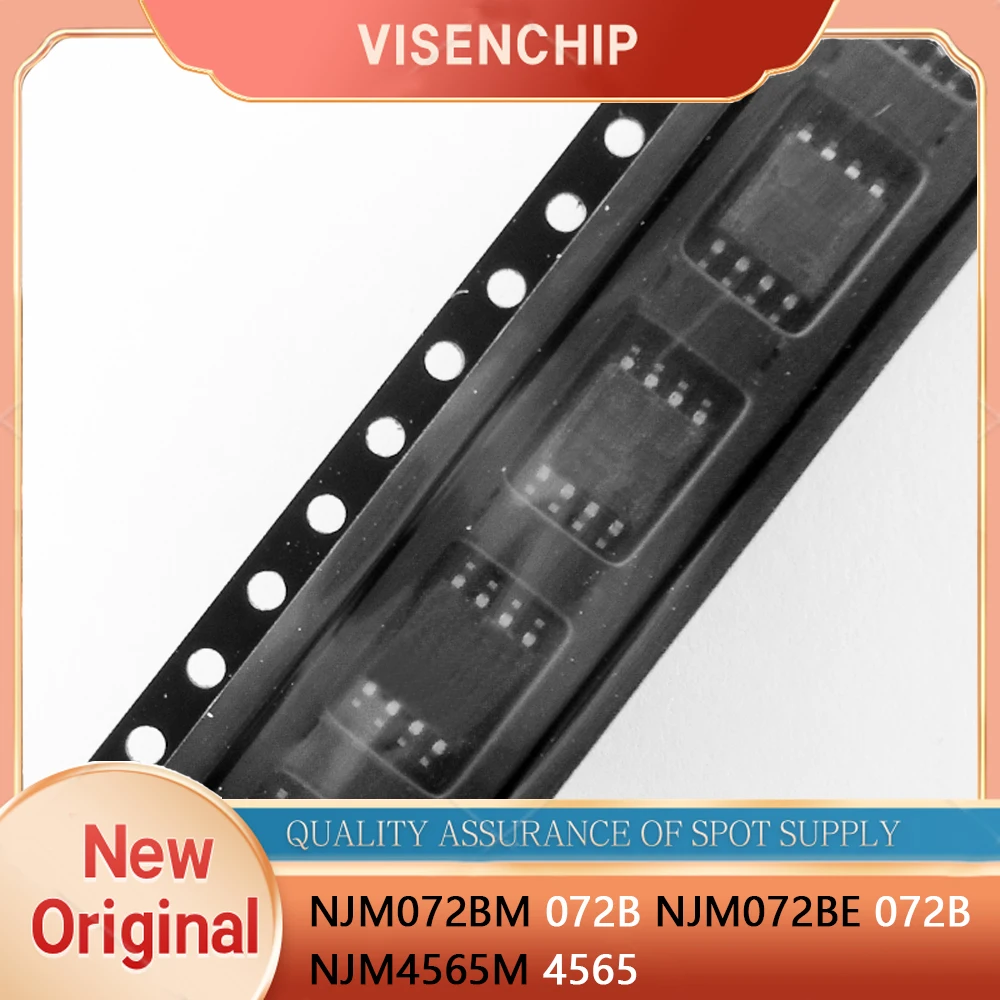 10pieces New Original NJM072BM NJM072BE NJM072B NJM4565M NJM4565 JRC072B JRC072BE JRC4565 072B 4565 SOP-8