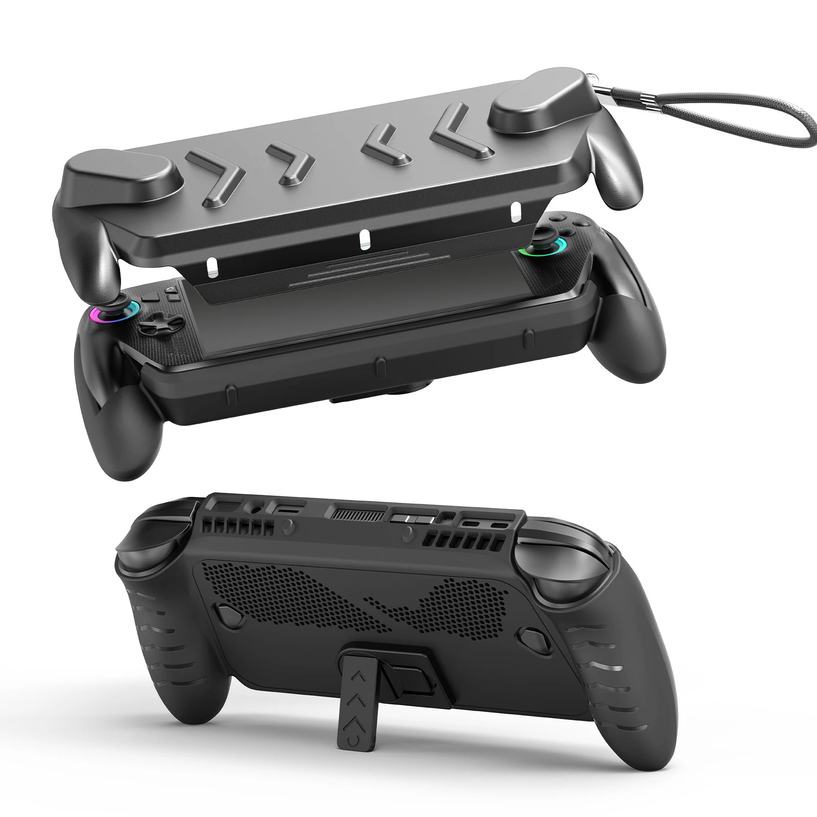 

Защитный чехол для игровой консоли ROG XBOX Ally/X, защитный чехол с полным покрытием, верхней крышкой и регулируемой подставкой