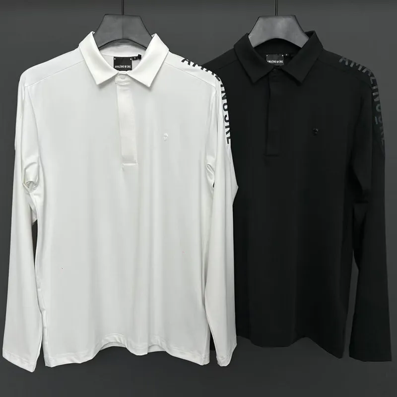 Men's Long Sleeve Golf Shirt High Quality Brand Fashion Golf Clothing