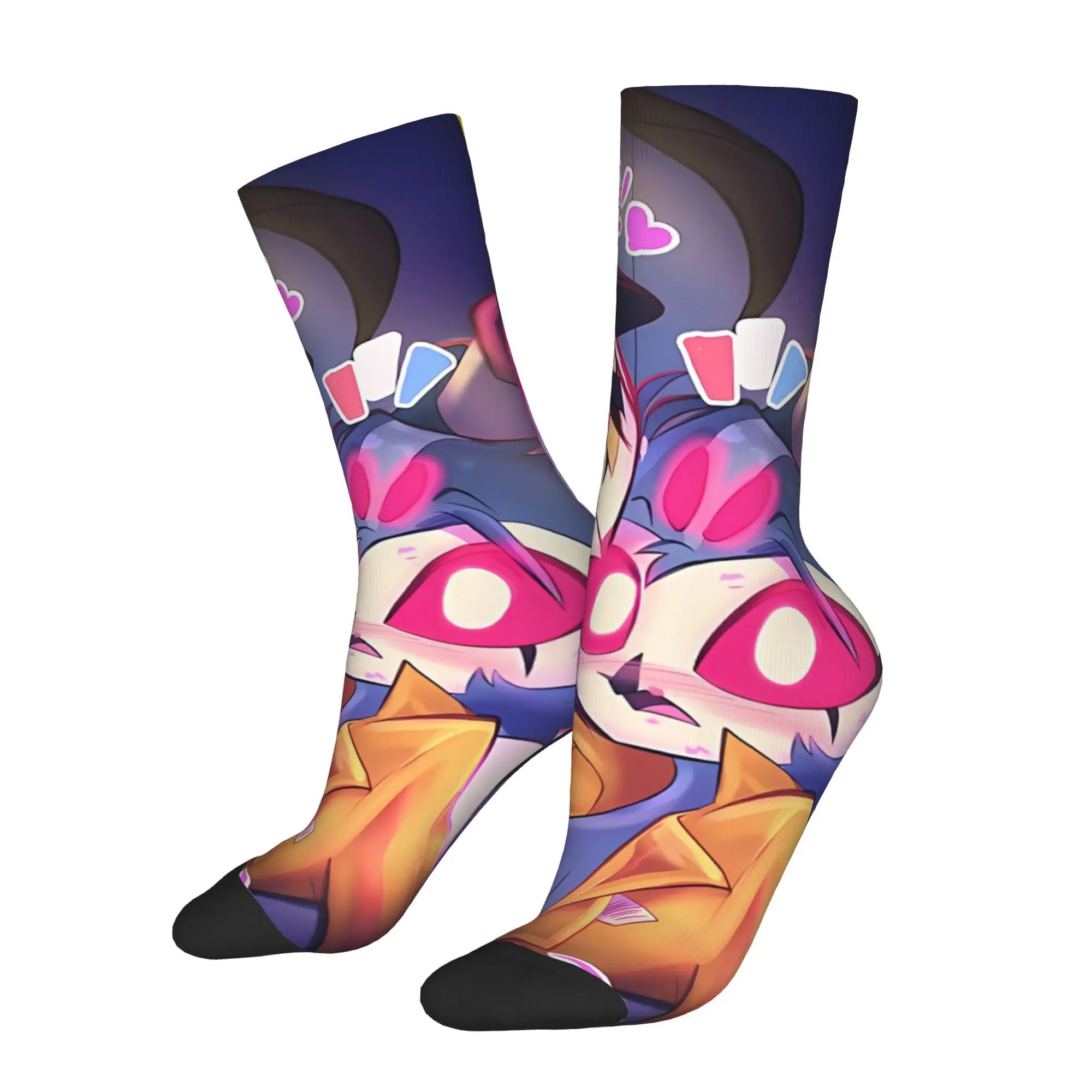 

Family ethics animation Helluva Boss Sock Printed Man Polyester