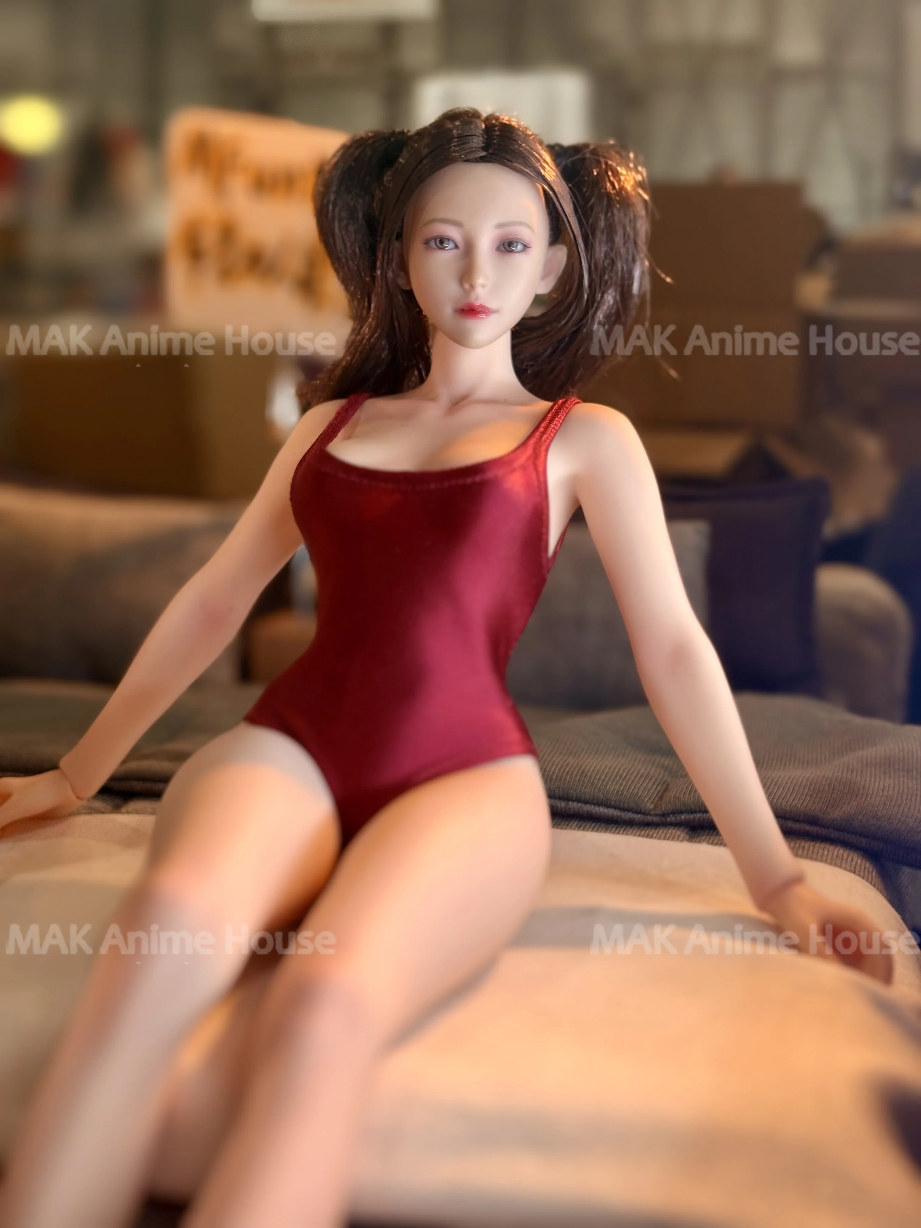 MFuntoys 1/6 مقياس مرونة عالية الإناث اللؤلؤ الاتصال ملابس السباحة نموذج ل 12 ''أنثى عمل الشكل الجندي الجسم دمية #6