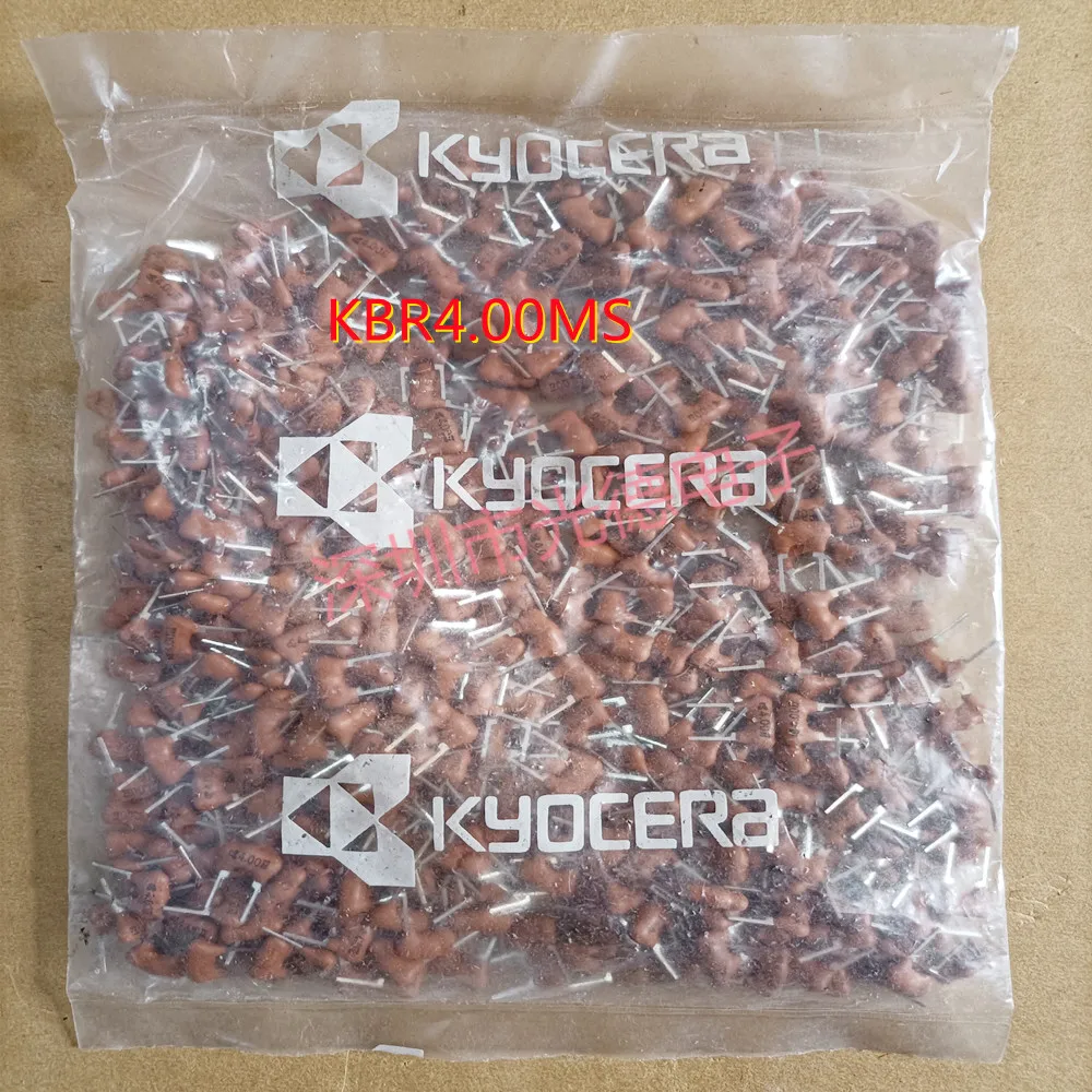 100PCS/ 4M original ceramic crystal KBR-4.00MS 4.000MHZ 4MHZ DIP-2P Tao Zhen