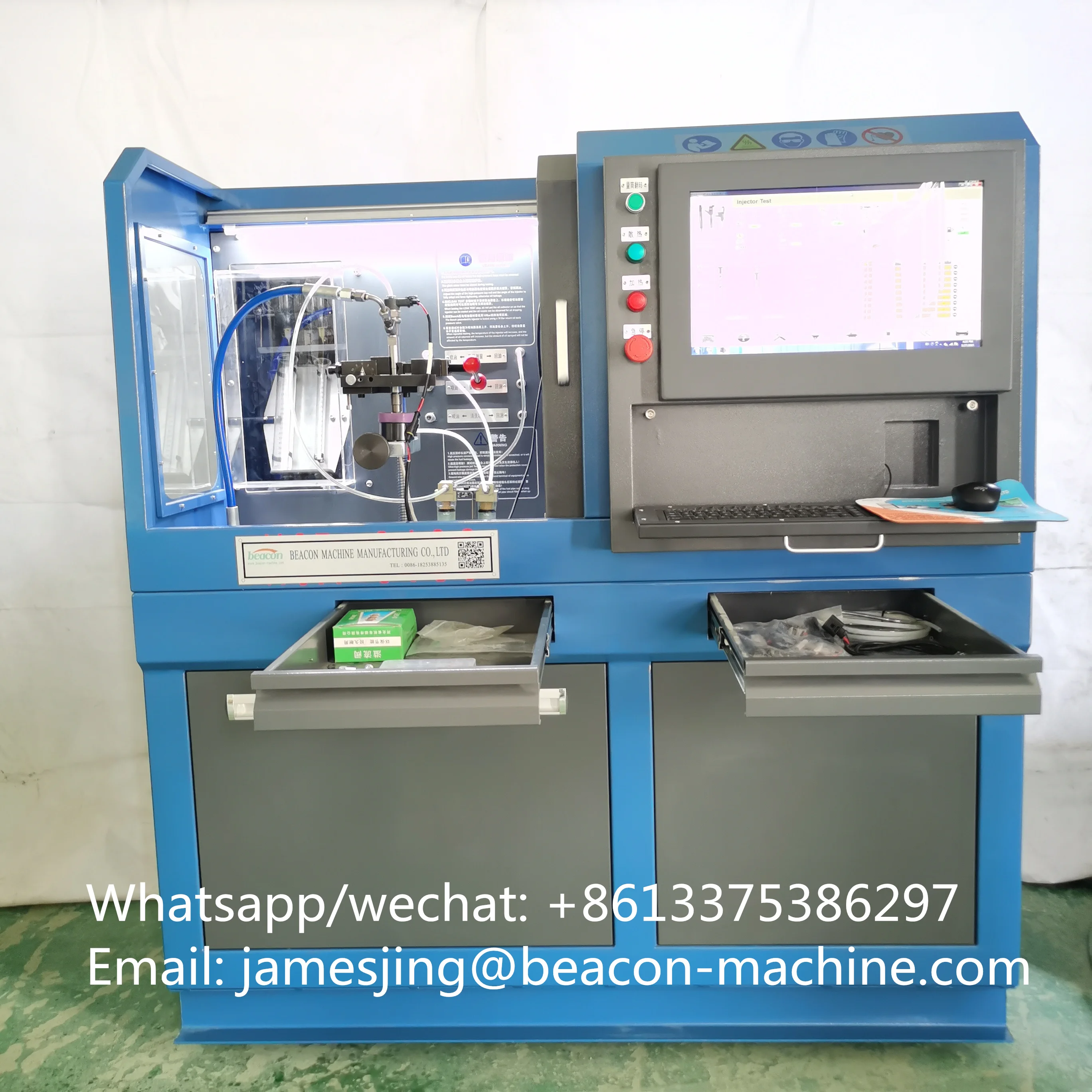 Auto Electronic Injector and Pump Common Rail Injector Test Bench CR309 With Electric Turnover Measuring Cylinder