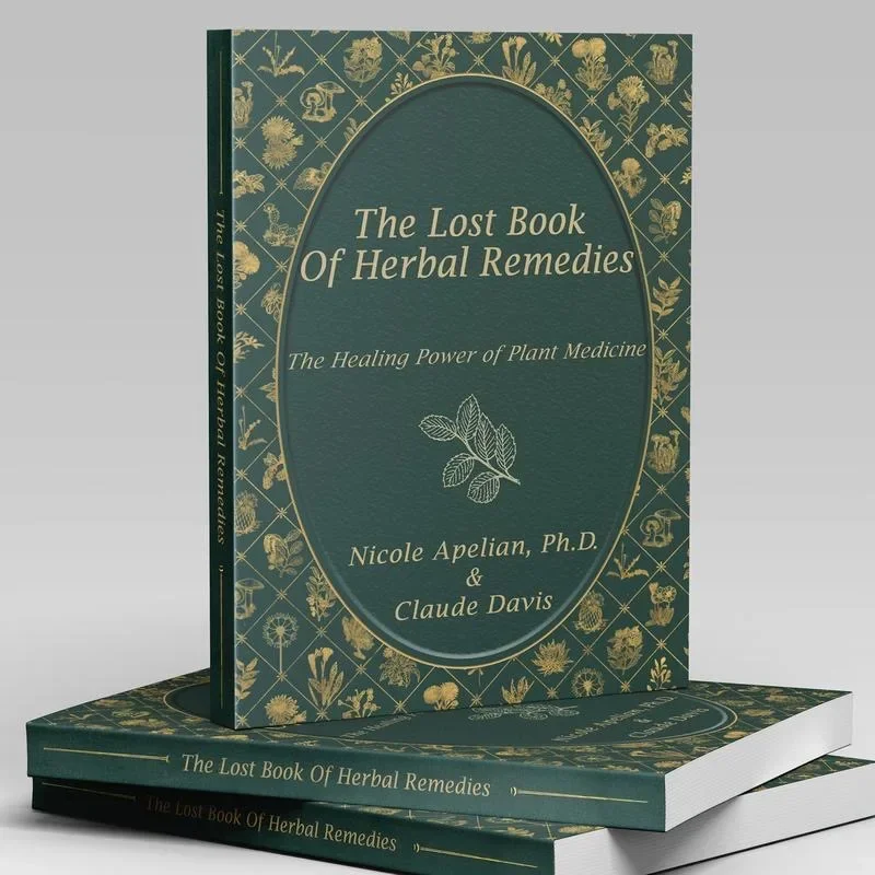 Книга из трав «The Lost Book of Herbal» для распространенных проблем, Книга в мягкой обложке на английском языке, цветные внутренние страницы