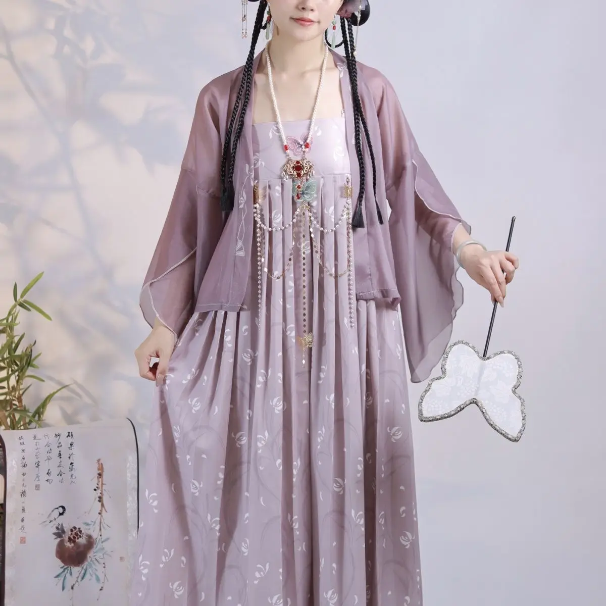 

‌Original Hanfu Set - Tang Dynasty Style, Chinese Traditional Wear for Women, Daily Outfit, Cultural Costume