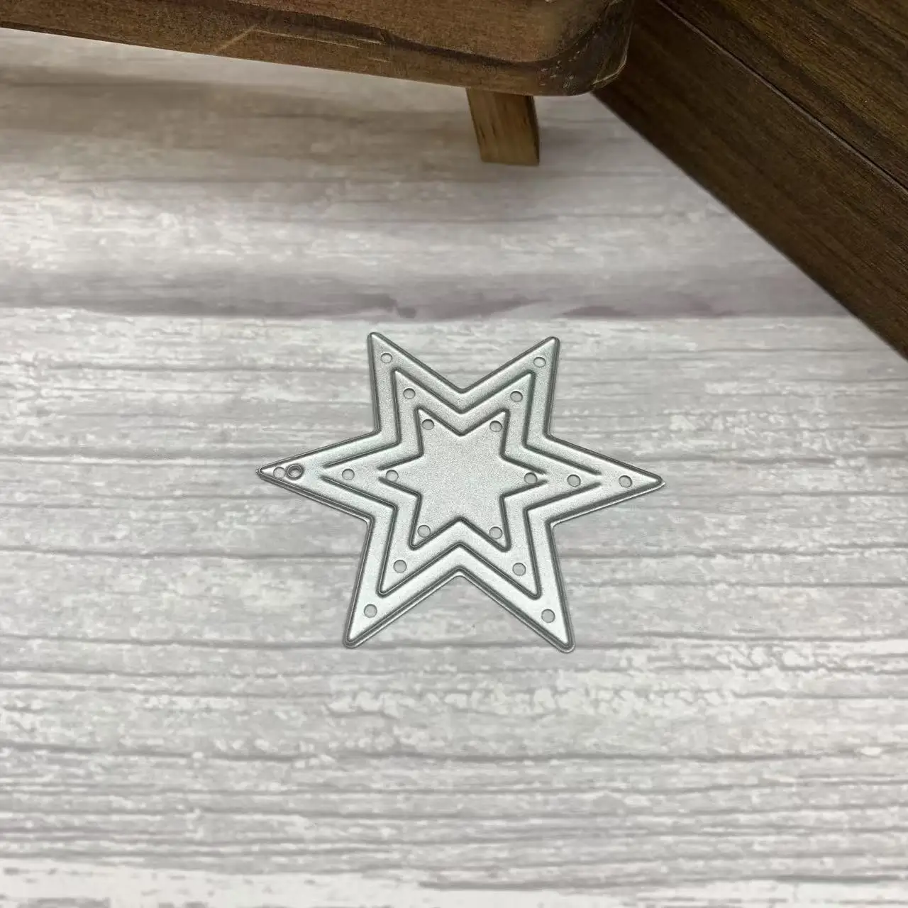 Layer Nested Hollow Star Metal Cutting Dies Xmas Star Decor DIY Scrapbooking Card Craft Dies
