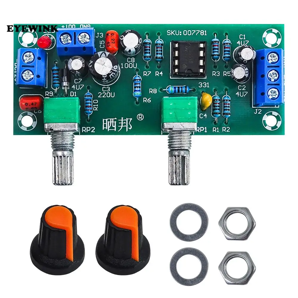 High-precision Single supply low pass filter board subwoofer preamp board 2.1 channel DC 10-24v 22hz-300hz