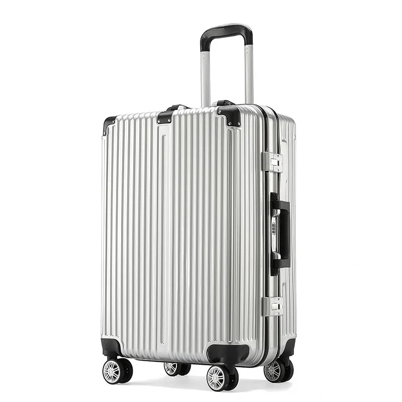 Aluminium Frame Bagage Voor Mannen En Vrouwen, Reizen Trolley, Boarding Case, Student Wachtwoord Lederen Case, Sterk En Duurzaam