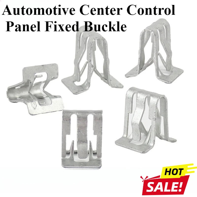 Metal Fastener Clips General Use Door Sill Iron Buckle Dashboard Side Panel Audio Clips Car Retainer Moulding Trim Accessories