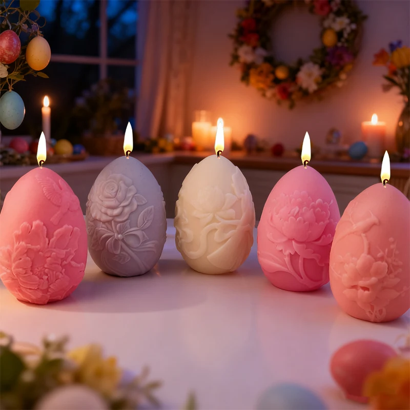 

1 шт. DIY пасхальное яйцо в форме силиконовой формы для свечей для украшения дома форма для рукоделия из смолы