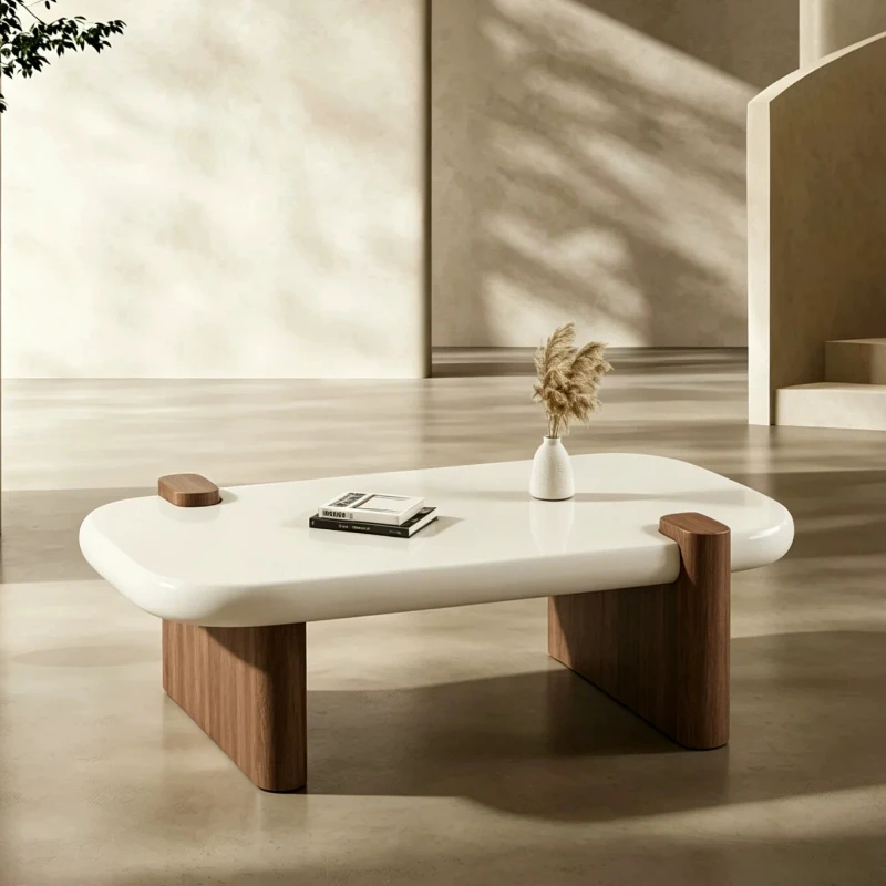 Funky Commercial Minimalist Coffee Table Rectangular Occasional Minimalist Center Coffee Table Vintag Muebles Modern Furniture