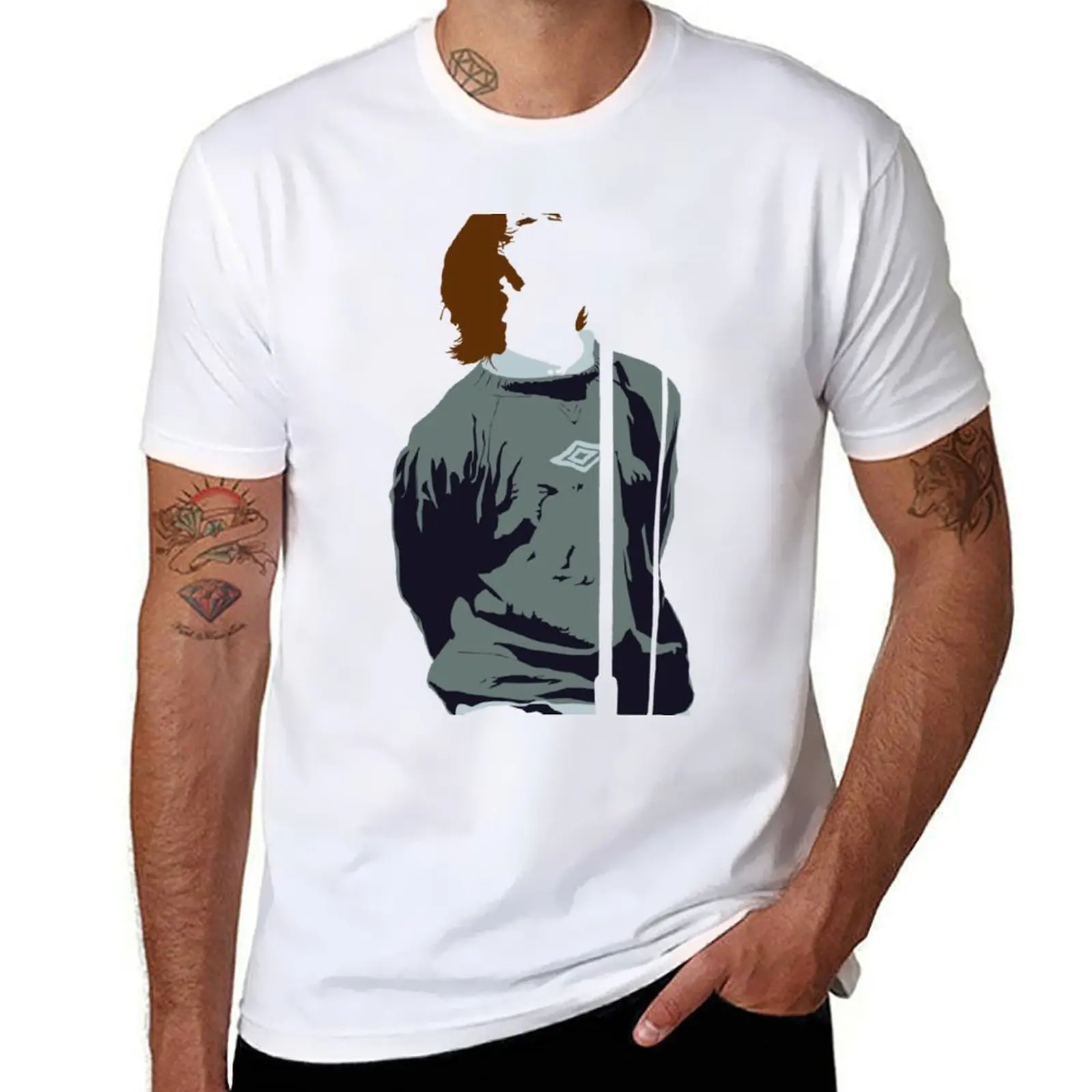 

Vintage liam gallagher art T-Shirt funny t shirts cotton essential t shirt T-Shirt