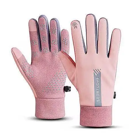 

Водостойкие перчатки, термоветрозащитные перчатки для холода, противоскользящие, чувствительные к сенсорному экрану, перчатки для езды на велосипеде, пригородные перчатки