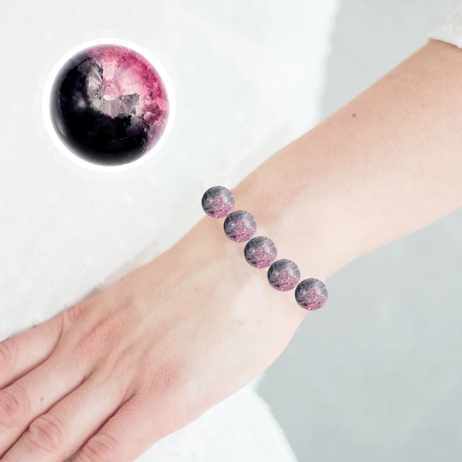 

150Pcs Glass Beads Different Shapes Large Hole Beads for Jewelry Making DIY Garland Crafts Decoration Glass Bead