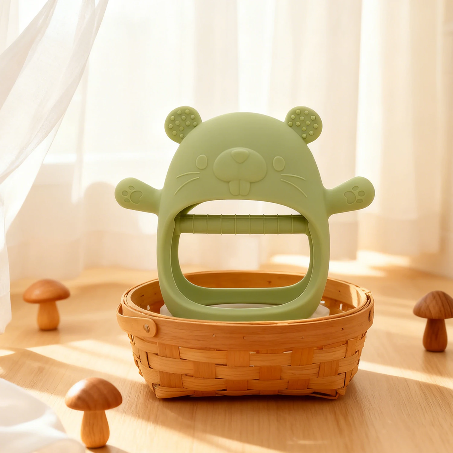 Baby Teething Toy Silicone Tee - Teething Mitten Baby 评论和价格
