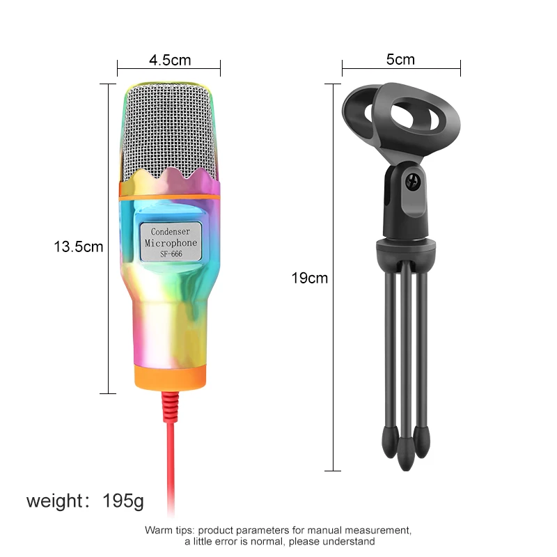 SF666 Condenser Microphone USB Computer General Lnternet Celebrity Anchor Live Web K Song Wired Professional Stereo Condenser