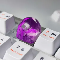 Dom Zen Pool 1u Keycaps Artisan Resin Luxurious DIY PC Gamer Gift Mechanical Backlit Keyboard RGB Keycap GK64 Anne Pro 2 RK878