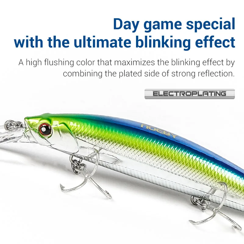 Noeby Señuelo Jerkbait Hundido para Pesca en Agua Salada - imagen 3