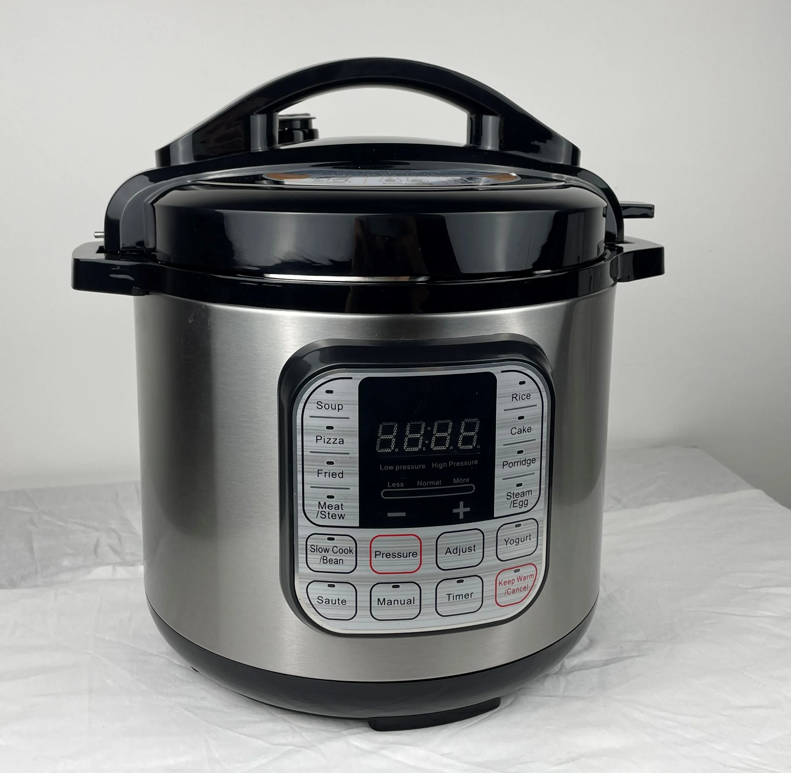 Multi-Cooking Stainless Steel Electric Pressure Cooker Including Slow Cook Steam Rice Cooker