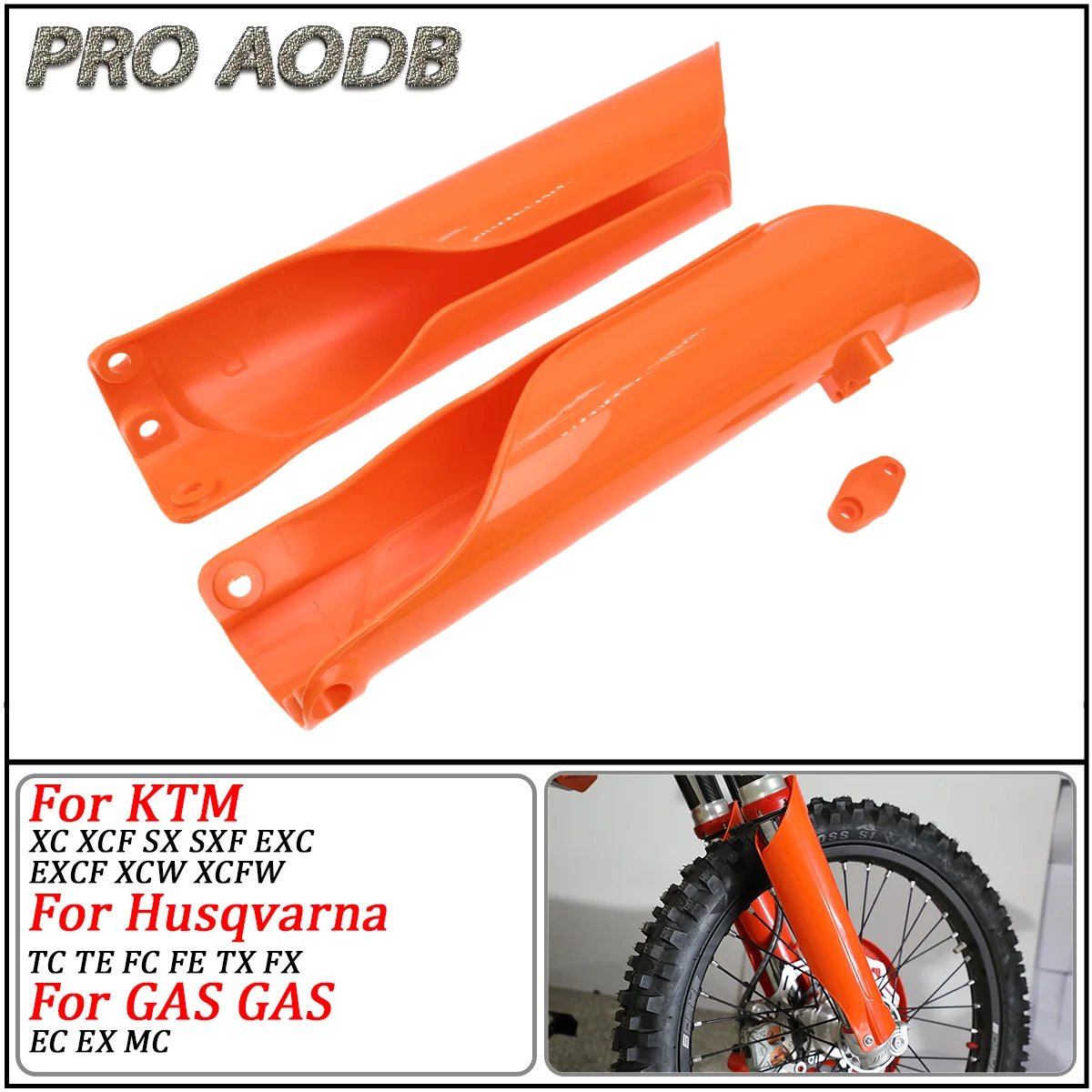 

For Husqvarna TE FC TC 125-450 For KTM EXC XC XCW SX XCF Dirt Bike Enduro Motorcycle Fork Protection Cover Shock Absorber Guard