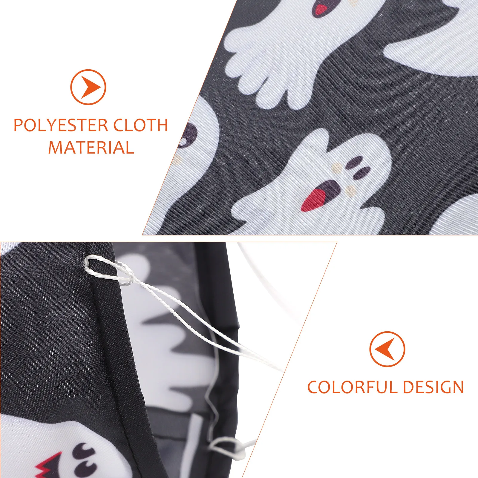 Windsock Flag Decoration 100Cm Long Halloween Hanging Decor Outdoor Wind Sock Pendant For Haunted Yard Party