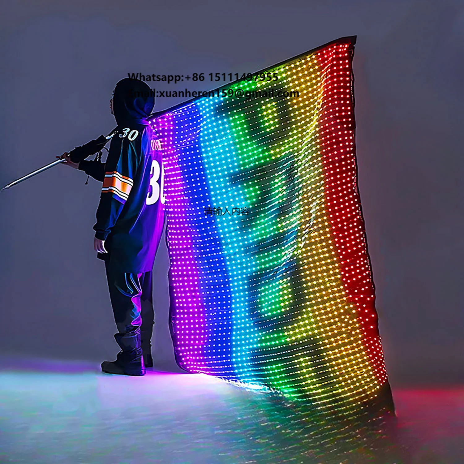 

IP68 Foldable Stage Flag LED Full-color Waterproof Outdoor Advertising Screen Drone Hanging Magic Carpet Flying Screen