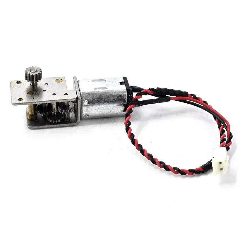 Mini N20 Gear Motor DC 3V 3.7V 20RPM Slow Speed All Metal Gearbox Engine Right Angle 14T Output Gear Shaft For 3D Printer Robot