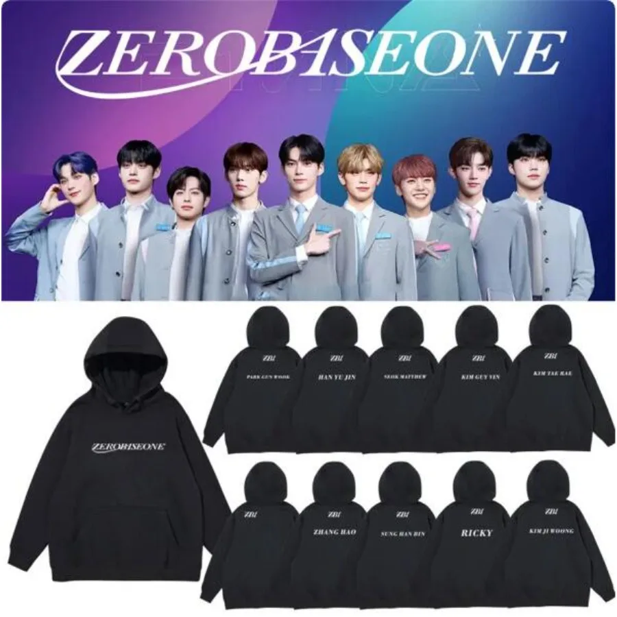 

KPOP ZB1 ZEROBASEONE Ablum Oversized Women/Men Hoodie Sweatshirt ZHANG HAO SUNG HAN BIN RICKY MATTHEW HANYUJIN K-POP Clothes