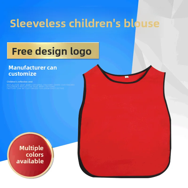 

Оптовые детские фартуки для занятий в детском саду, нержавеющий жилет с индивидуальным логотипом для печати, фартуки