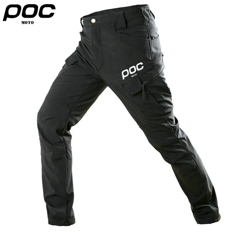 

Men Waterproof Work Cargo Long Pants Hiking Trousers 2023 Spring Autumn MOTO POC Bicycle Pants Quick Drying Riding Bike Pants