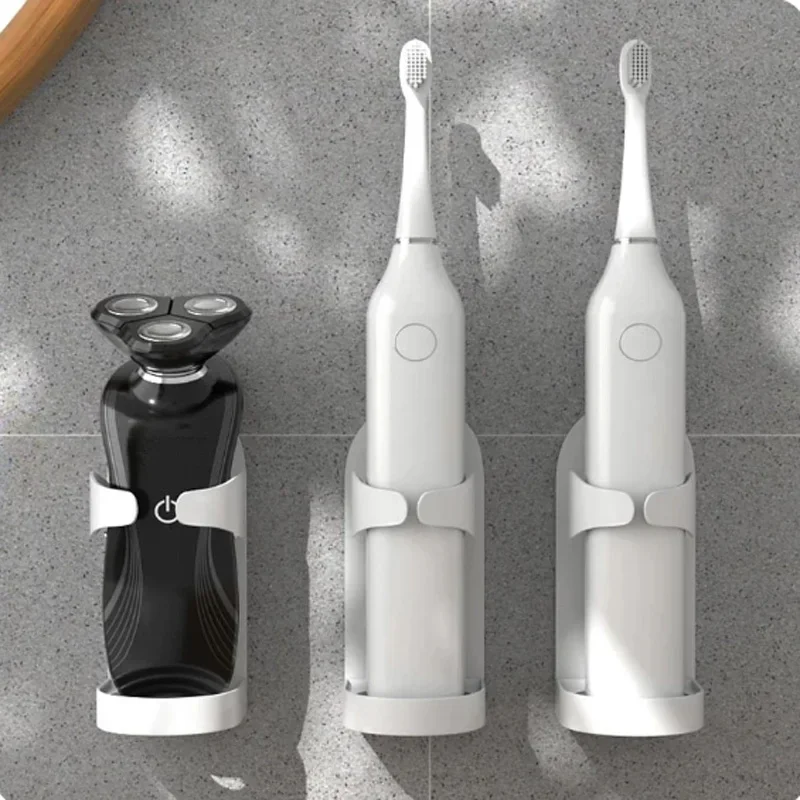 Razor Holder Non Punching Shaver Holder Electric Toothbrush Rack Facial Cleanser Organizer Bathroom Accessories