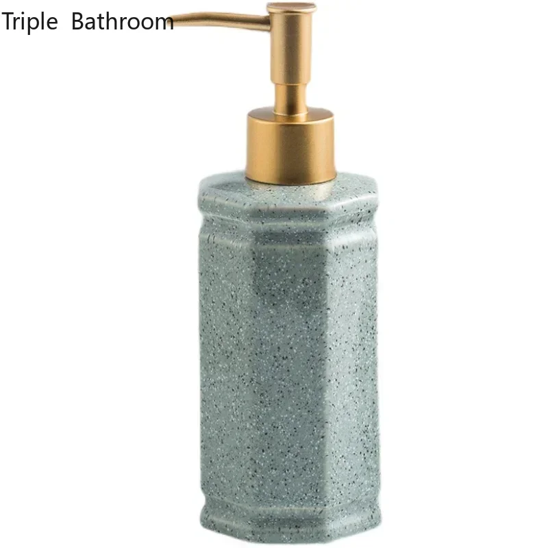 1pc Ceramic Empty Pump Bottle Wristband Dispenser Household Bathroom Accessories Toilet Shower Gel Shampoo Dispensing Bottle