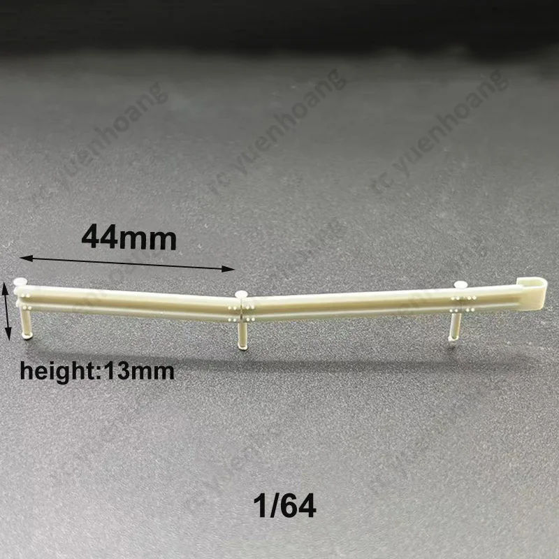 1/64 Schaal Hoge snelheid Vangrail Model Simulatie Hars Snelweg Crash Barrière Scène Constructie Overschilderbare DIY Onderdelen voor RC Auto