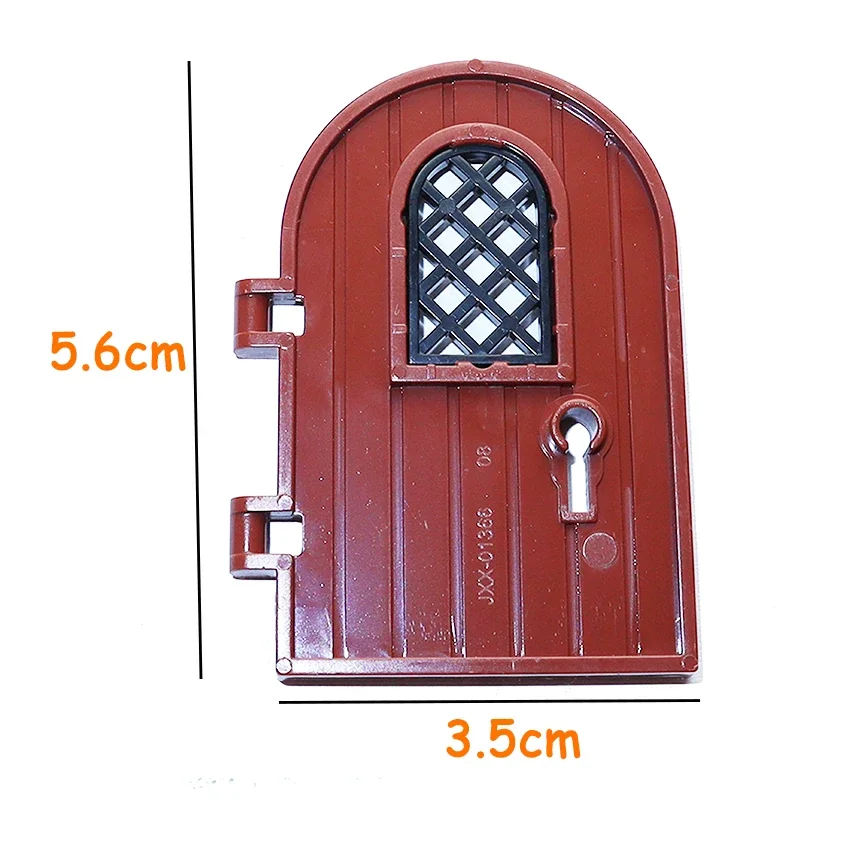 

DIY Blocks Building Blocks House Architecture Assemble Classic Bricks Door 1x4x6 Round Top with Pane Window Keyhole 64390 30046