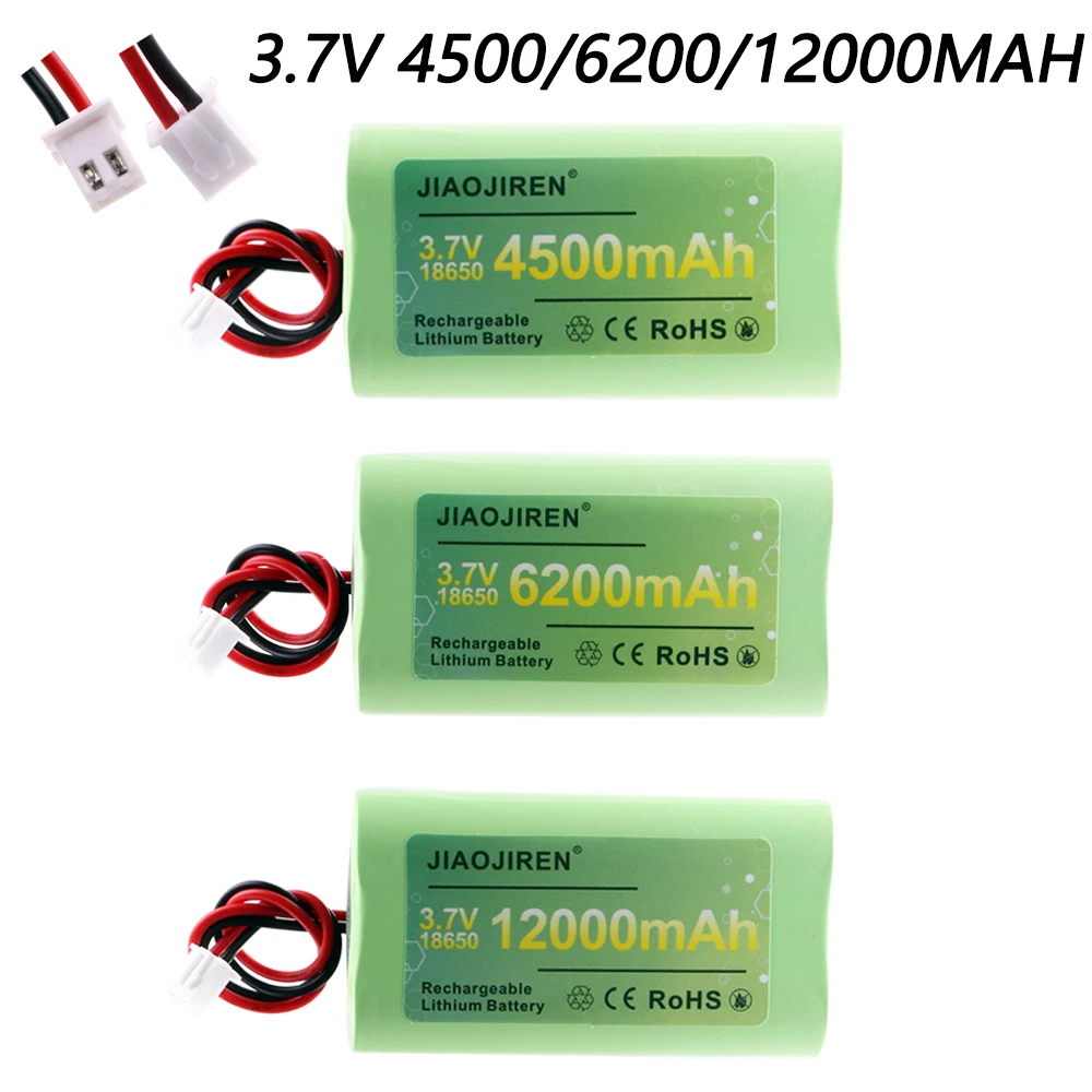 

3.7V 18650 Lithium Battery Packs 4500/6200/12000mAh Rechargeable battery for Fishing LED Light Bluetooth Speaker 1S accessories