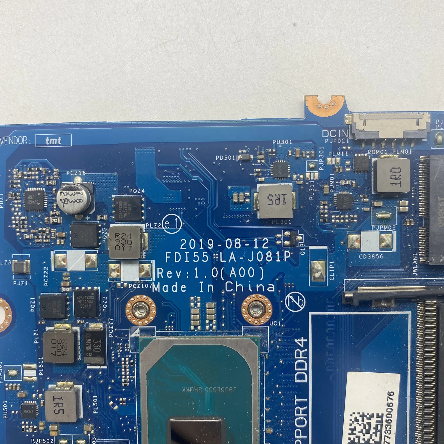 FDI55 LA-J081P For dell Inspiron 5493 5593 3493 3593 3793 Vostro 3491 3591 With i3-1005G1 i5-1035G4 i7-1065G7 CPU UMA DDR4