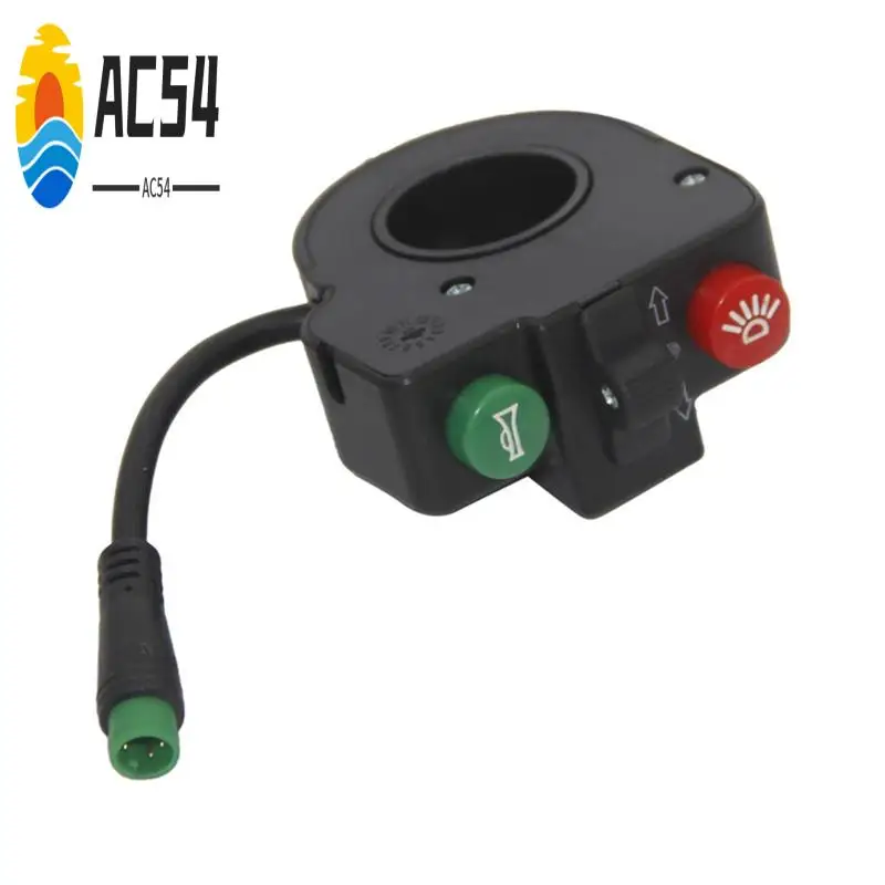 

AC54-левая и правая фара, звуковой переключатель, переключатель для электрического велосипеда, водонепроницаемая клеммная головка, комбинированный переключатель DK15