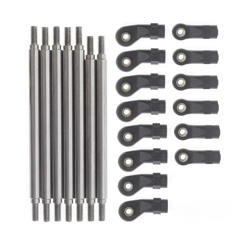 ชุดคันชักพวงมาลัยโลหะสแตนเลสขนาด 6 มม. แบบ M4 สำหรับรถบังคับวิทยุ Redcat GEN8 ขนาด 1/10 อะไหล่อัพเกรด